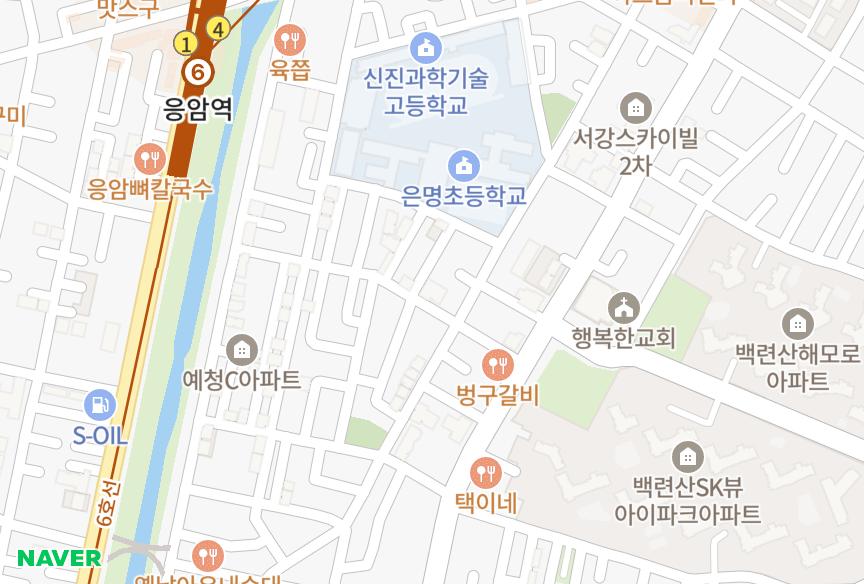 서울특별시 은평구 응암동 대운브랜뉴 위치·실거래 시세 지도