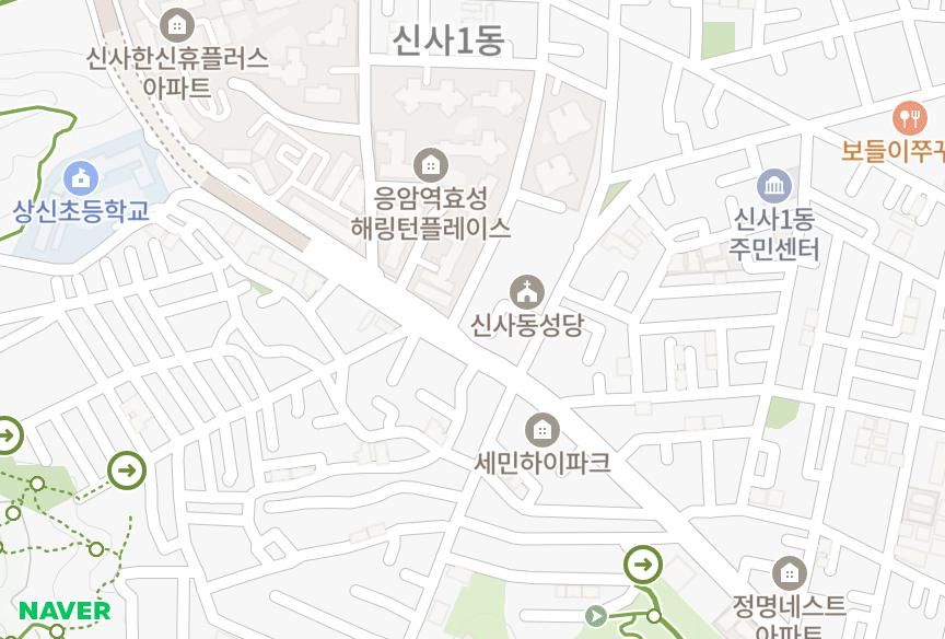 서울특별시 은평구 신사동 명남더블레스 위치·실거래 시세 지도