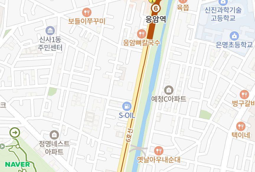 서울특별시 은평구 신사동 청운 위치·실거래 시세 지도