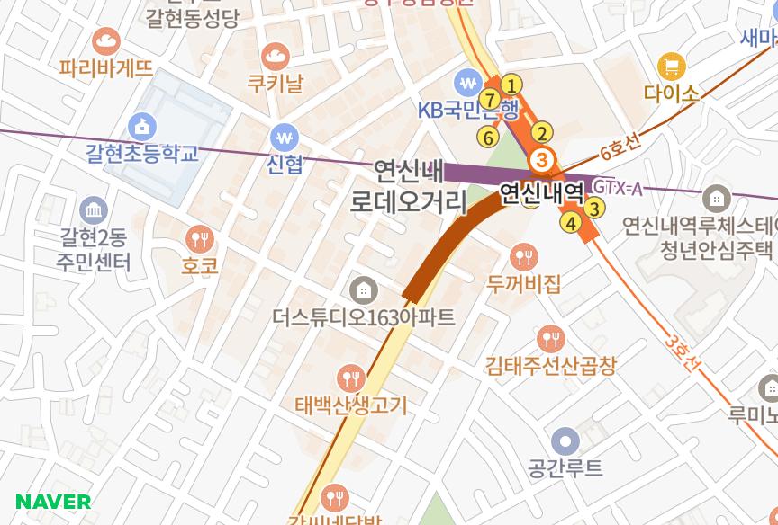 서울특별시 은평구 갈현동 골드스타 위치·실거래 시세 지도