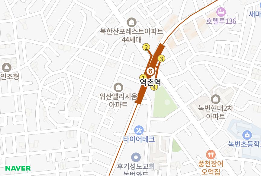 서울특별시 은평구 역촌동 위산엘리시움2차 위치·실거래 시세 지도