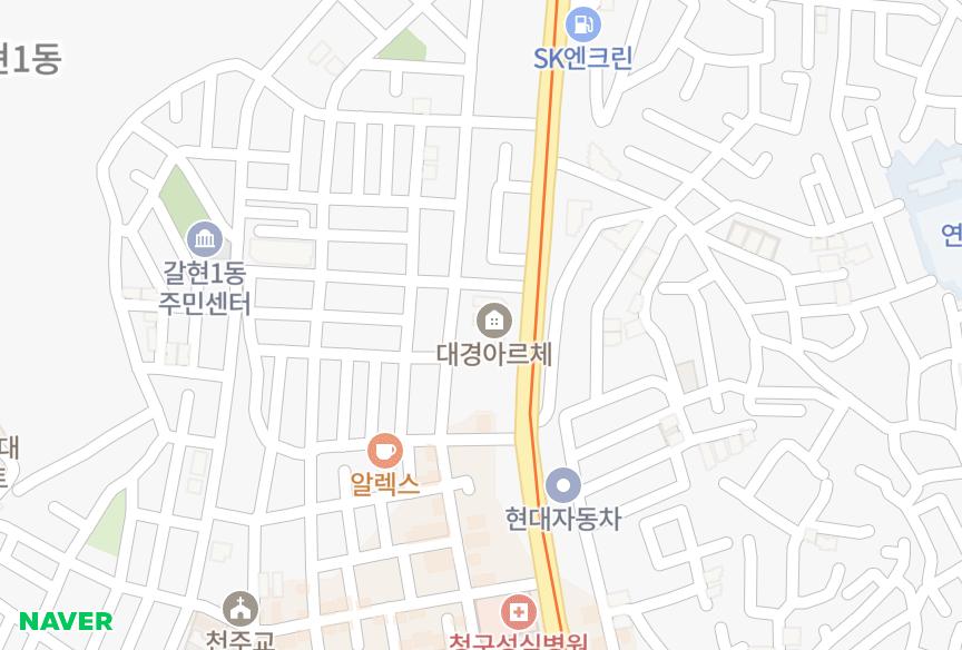 서울특별시 은평구 갈현동 대경아르체 위치·실거래 시세 지도