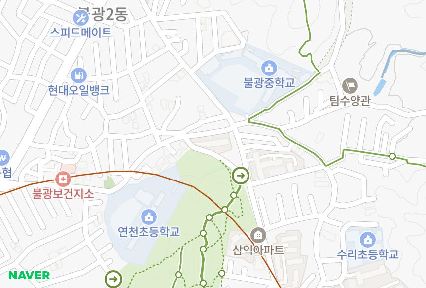 서울특별시 은평구 불광동 북한산동호스카이 위치·실거래 시세 지도