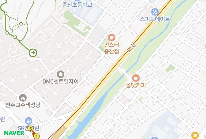 서울특별시 은평구 증산동 미그린 위치·실거래 시세 지도