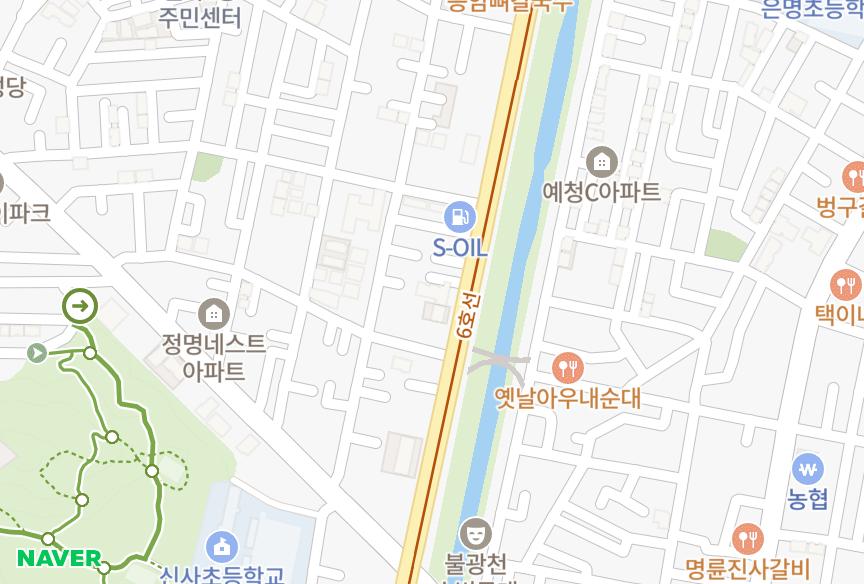 서울특별시 은평구 신사동 새한 위치·실거래 시세 지도