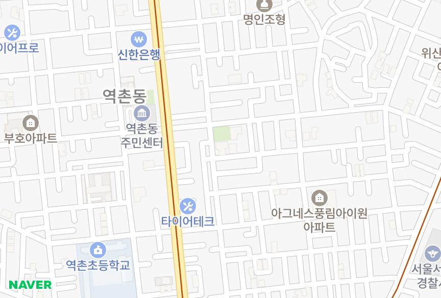 서울특별시 은평구 역촌동 서안 위치·실거래 시세 지도