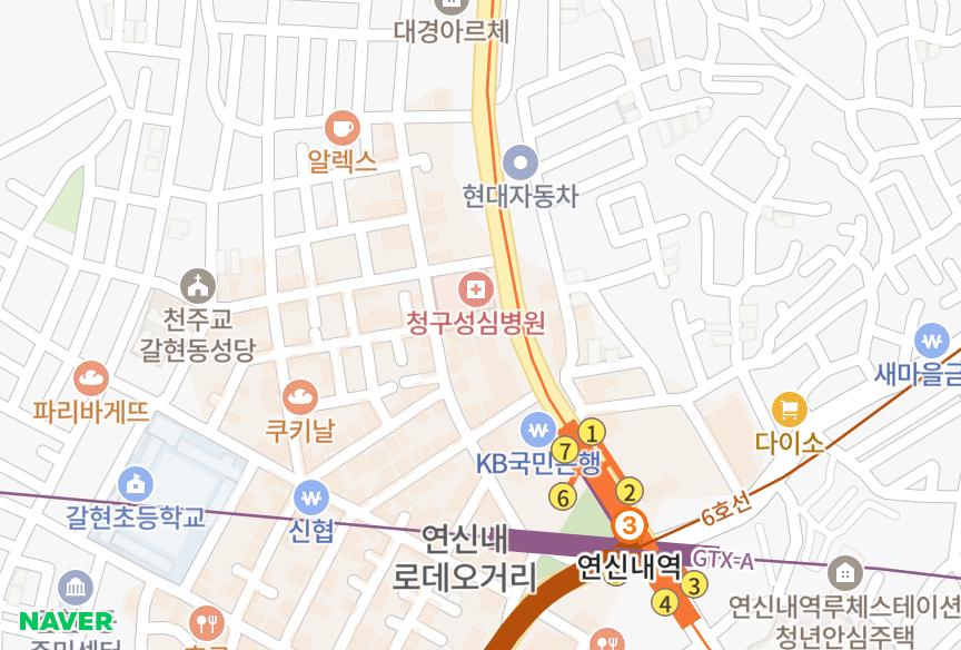 서울특별시 은평구 갈현동 효민아크로뷰 위치·실거래 시세 지도