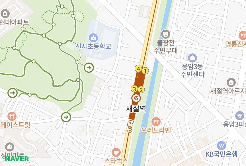 서울특별시 은평구 신사동 구암 위치·실거래 시세 지도