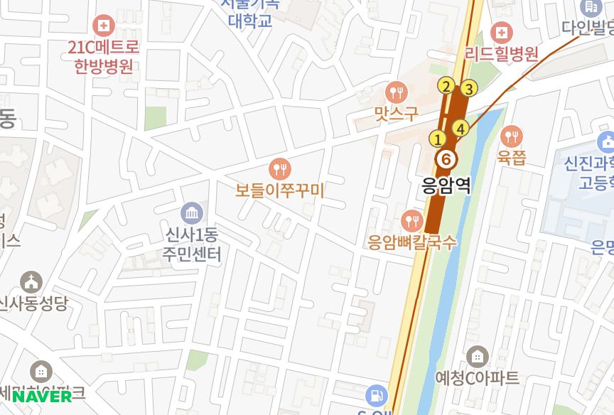 서울특별시 은평구 신사동 대광 위치·실거래 시세 지도