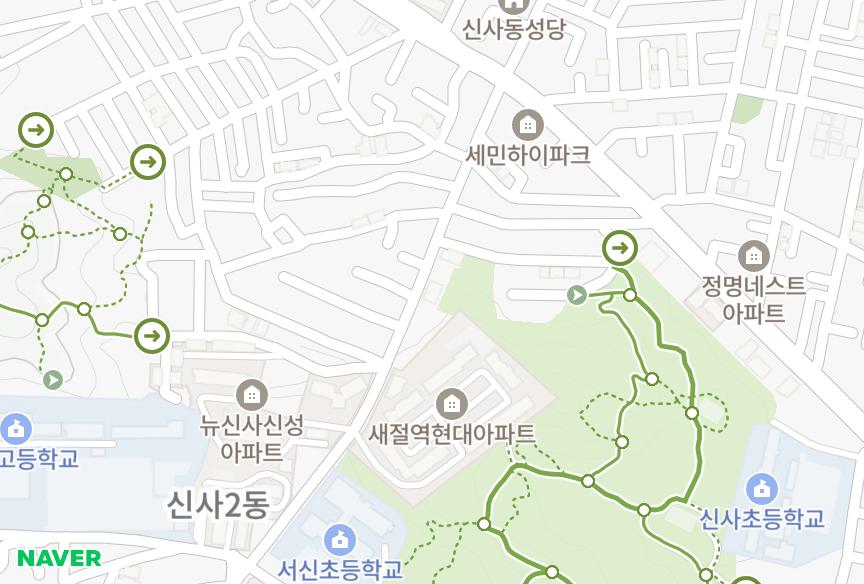 서울특별시 은평구 신사동 성현 위치·실거래 시세 지도