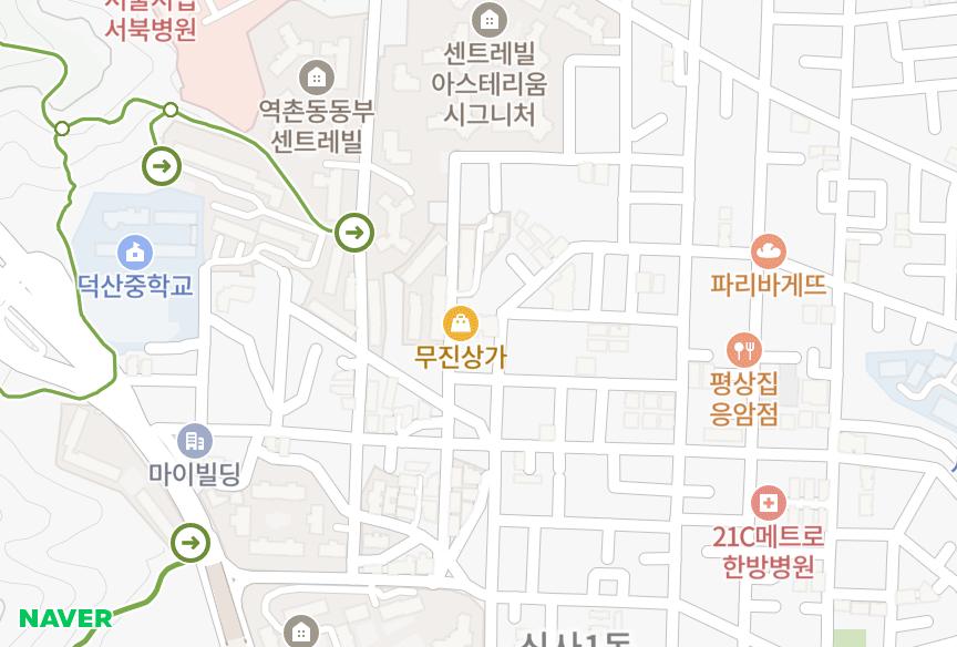 서울특별시 은평구 신사동 임탑아파트(100동) 위치·실거래 시세 지도