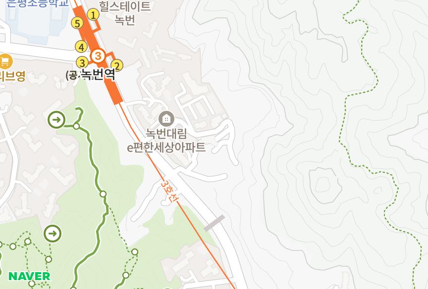 서울특별시 은평구 녹번동 청솔 위치·실거래 시세 지도