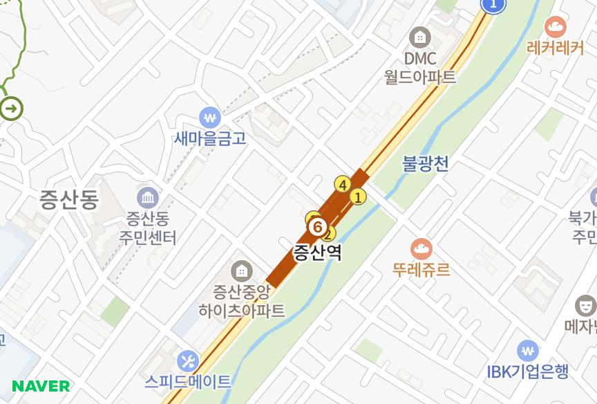 서울특별시 은평구 증산동 태광 위치·실거래 시세 지도