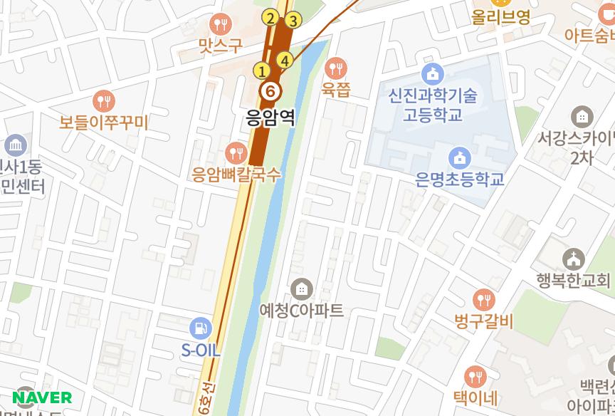 서울특별시 은평구 응암동 우리스페이스 위치·실거래 시세 지도