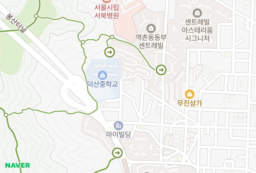 서울특별시 은평구 신사동 덕산 위치·실거래 시세 지도