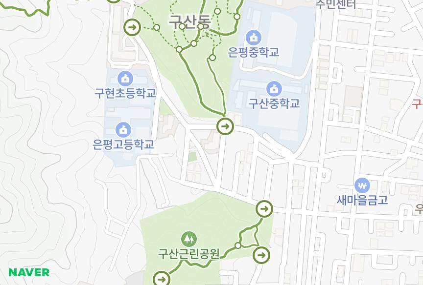 서울특별시 은평구 구산동 한국프라우드 위치·실거래 시세 지도