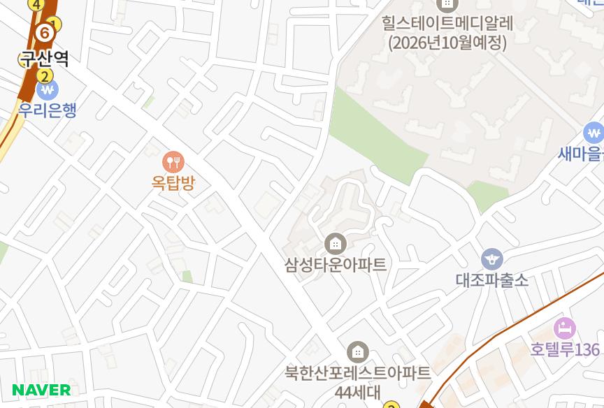 서울특별시 은평구 대조동 디안 위치·실거래 시세 지도