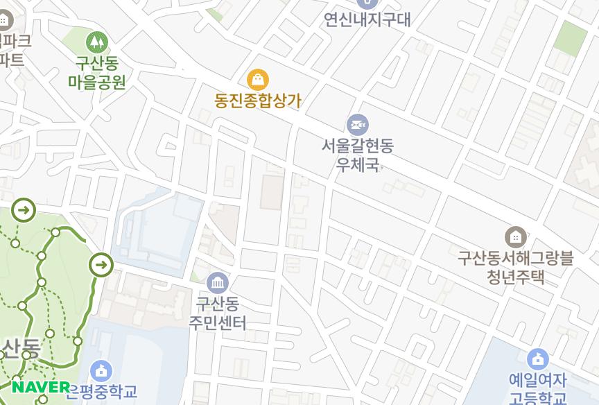 서울특별시 은평구 구산동 새천년드림1차 위치·실거래 시세 지도