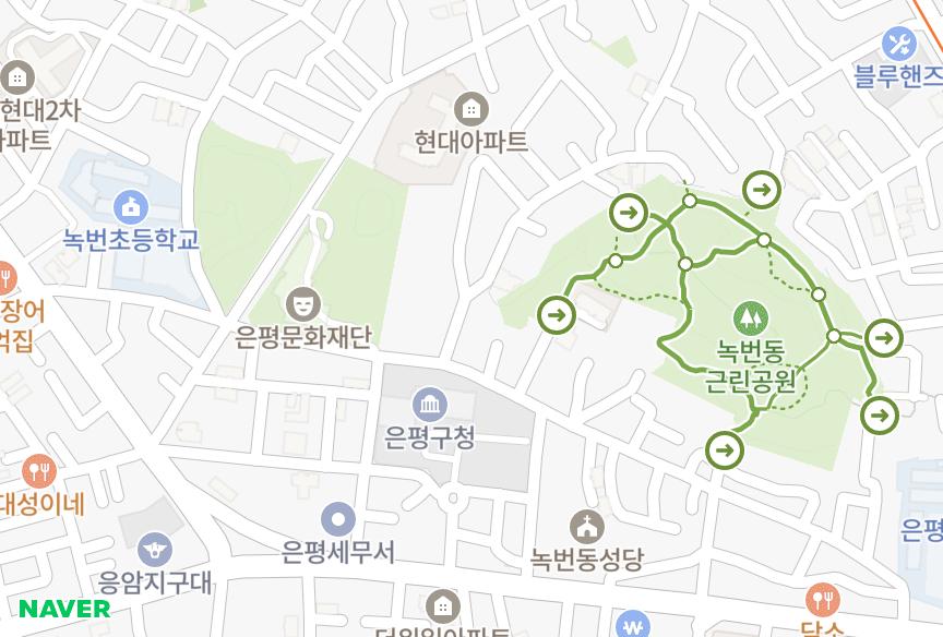 서울특별시 은평구 녹번동 예원 위치·실거래 시세 지도