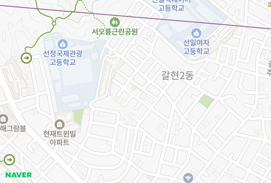 서울특별시 은평구 갈현동 웰빙존 위치·실거래 시세 지도