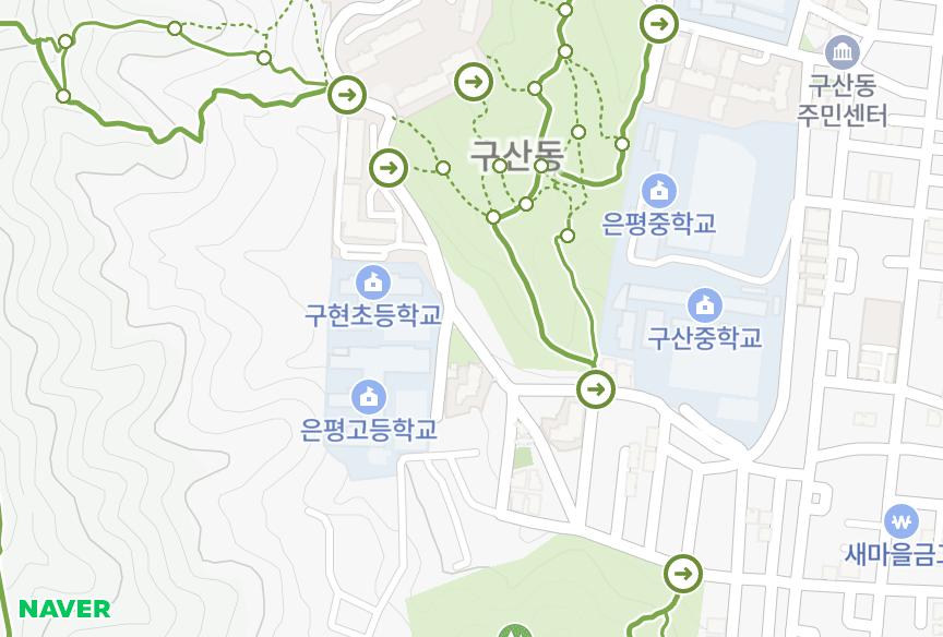 서울특별시 은평구 구산동 명남 위치·실거래 시세 지도