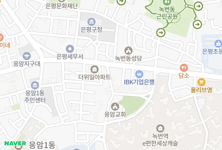 서울특별시 은평구 응암동 삼영노블레스 위치·실거래 시세 지도