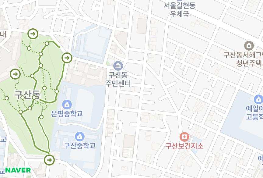 서울특별시 은평구 구산동 에덴드림 위치·실거래 시세 지도