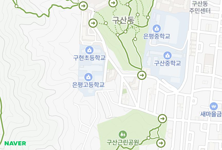 서울특별시 은평구 구산동 한성산장 위치·실거래 시세 지도