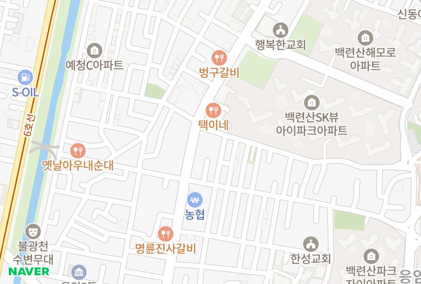 서울특별시 은평구 응암동 밝은문 위치·실거래 시세 지도