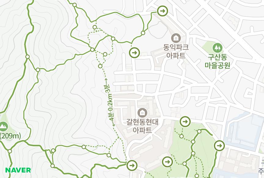 서울특별시 은평구 구산동 금광포란재 위치·실거래 시세 지도