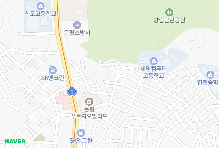 서울특별시 은평구 불광동 남양구르미 위치·실거래 시세 지도