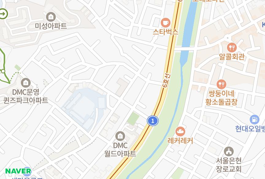 서울특별시 은평구 증산동 네르비 위치·실거래 시세 지도