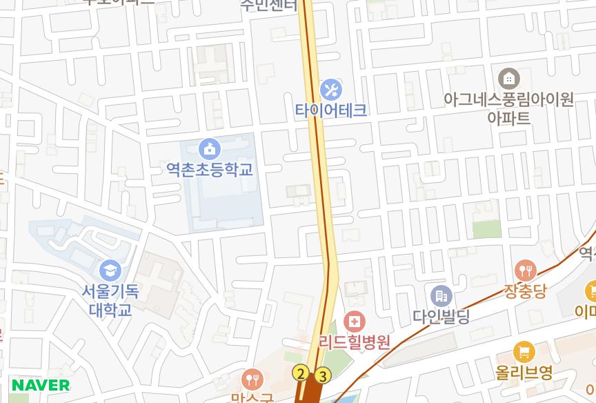 서울특별시 은평구 역촌동 명남뉴 위치·실거래 시세 지도