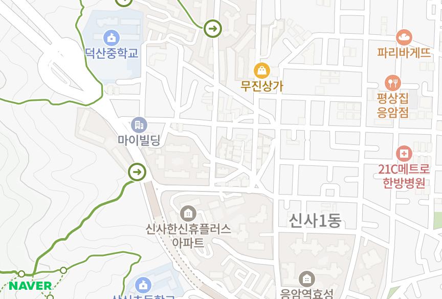 서울특별시 은평구 신사동 우공 위치·실거래 시세 지도