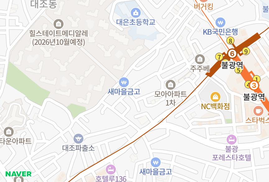 서울특별시 은평구 대조동 장미 위치·실거래 시세 지도