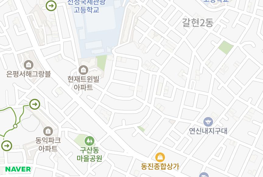 서울특별시 은평구 갈현동 힐튼 위치·실거래 시세 지도
