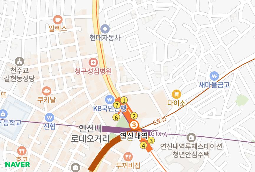 서울특별시 은평구 갈현동 베로니스 위치·실거래 시세 지도