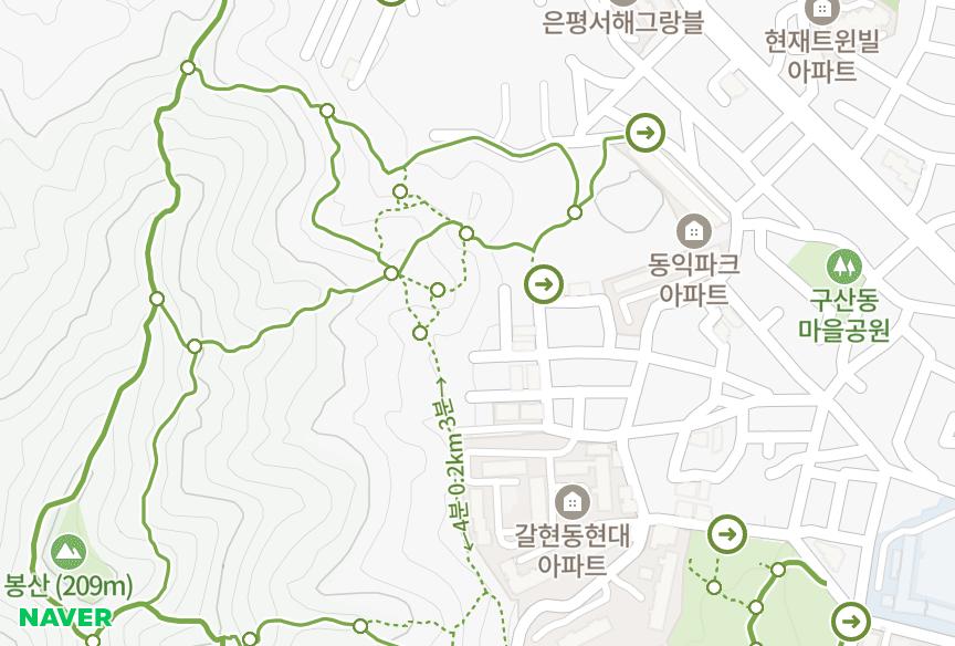 서울특별시 은평구 구산동 벽산스카이파크 위치·실거래 시세 지도
