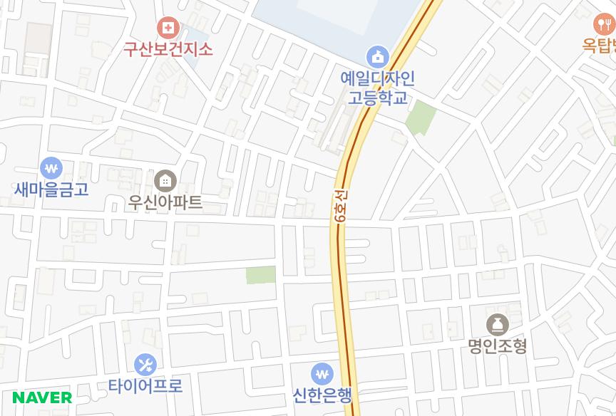 서울특별시 은평구 구산동 산호 위치·실거래 시세 지도