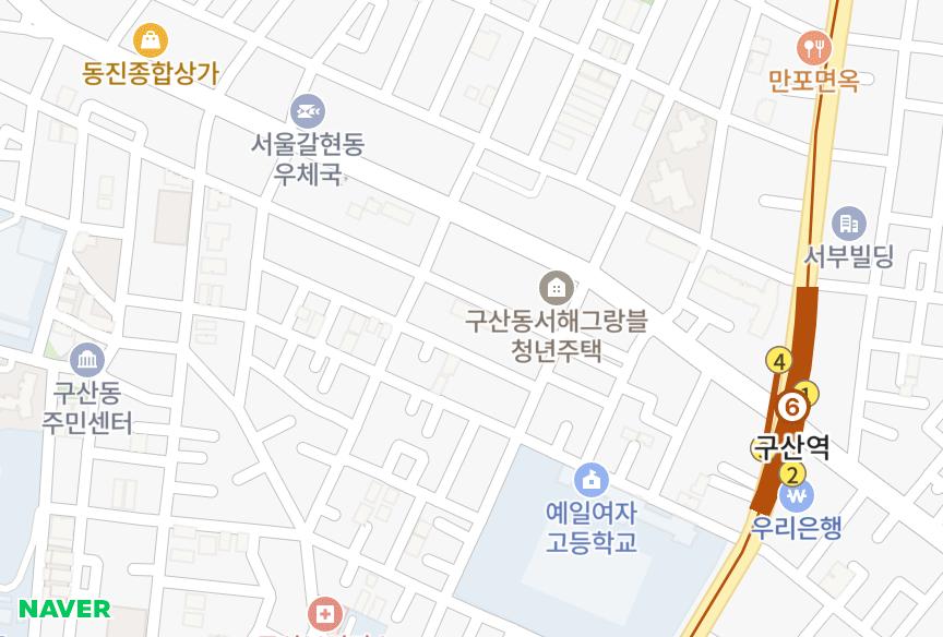 서울특별시 은평구 구산동 새천년3차드림 위치·실거래 시세 지도