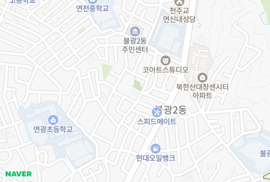 서울특별시 은평구 불광동 LG 위치·실거래 시세 지도