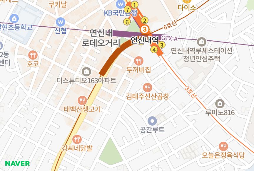 서울특별시 은평구 대조동 정은노블스 위치·실거래 시세 지도