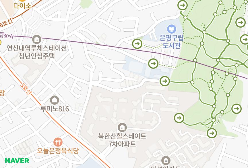 서울특별시 은평구 불광동 청나 위치·실거래 시세 지도