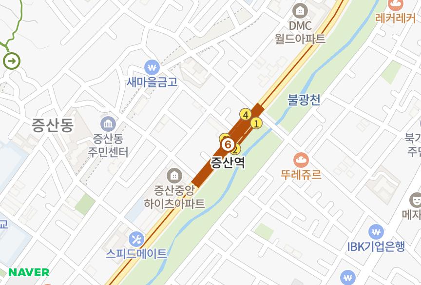 서울특별시 은평구 증산동 청록 위치·실거래 시세 지도