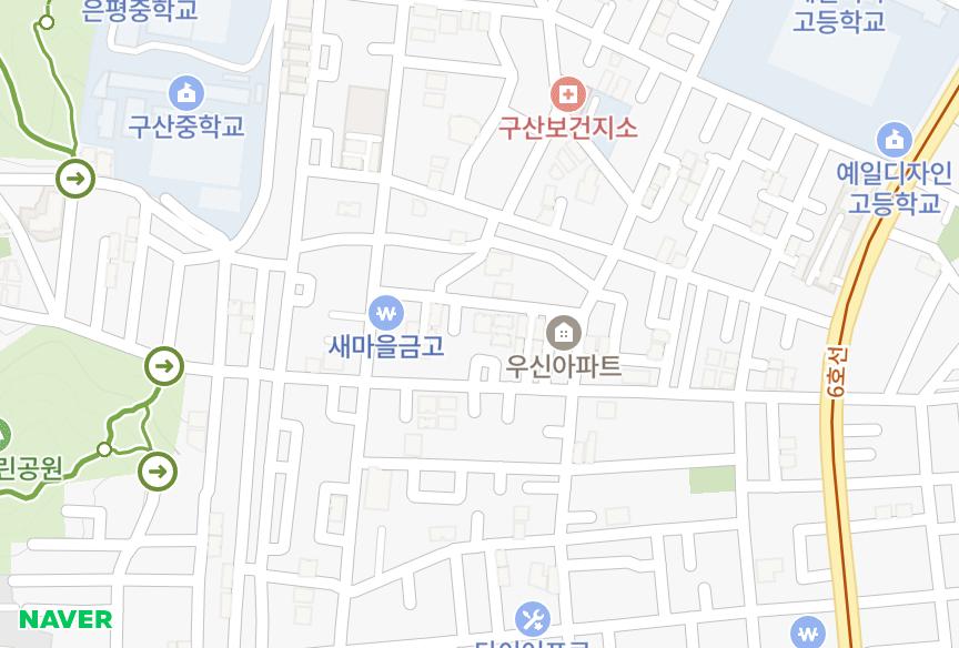 서울특별시 은평구 구산동 온세 위치·실거래 시세 지도