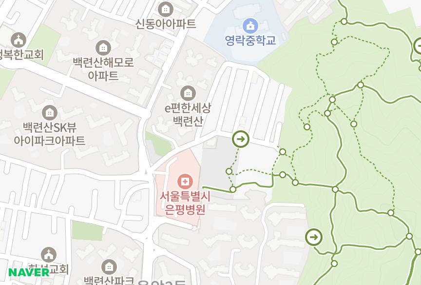 서울특별시 은평구 응암동 청록 위치·실거래 시세 지도