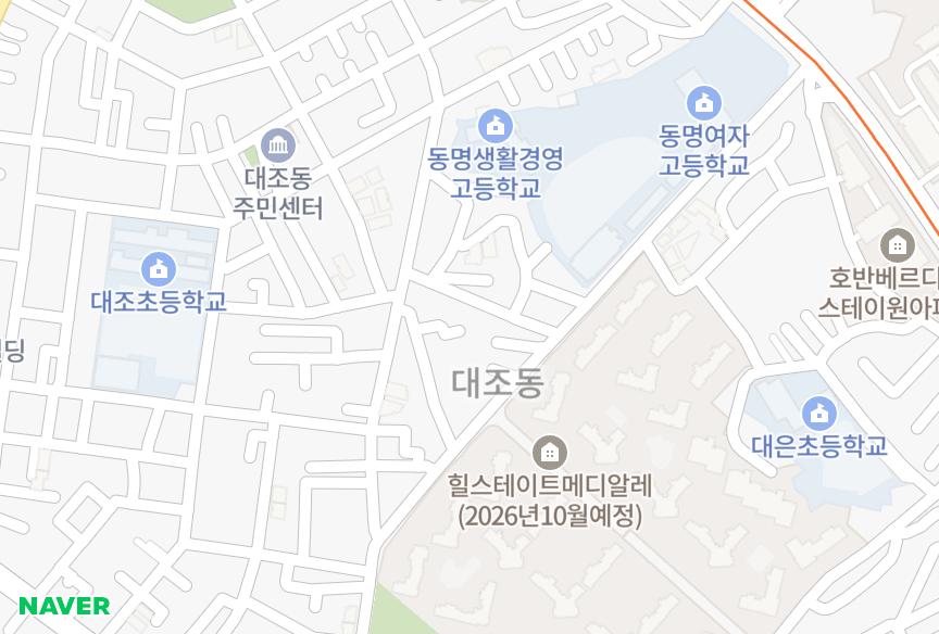 서울특별시 은평구 대조동 초원넥스빌 위치·실거래 시세 지도