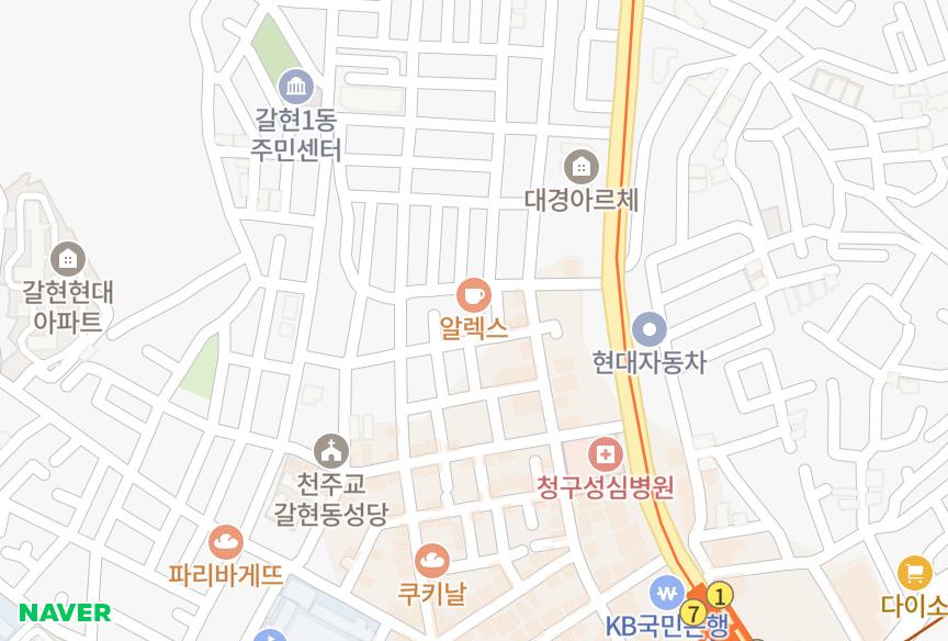 서울특별시 은평구 갈현동 호림리슈리안 위치·실거래 시세 지도