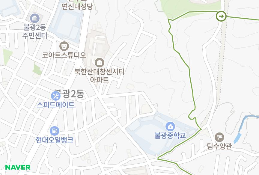 서울특별시 은평구 불광동 현대 위치·실거래 시세 지도