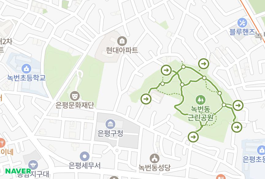 서울특별시 은평구 녹번동 산수 위치·실거래 시세 지도